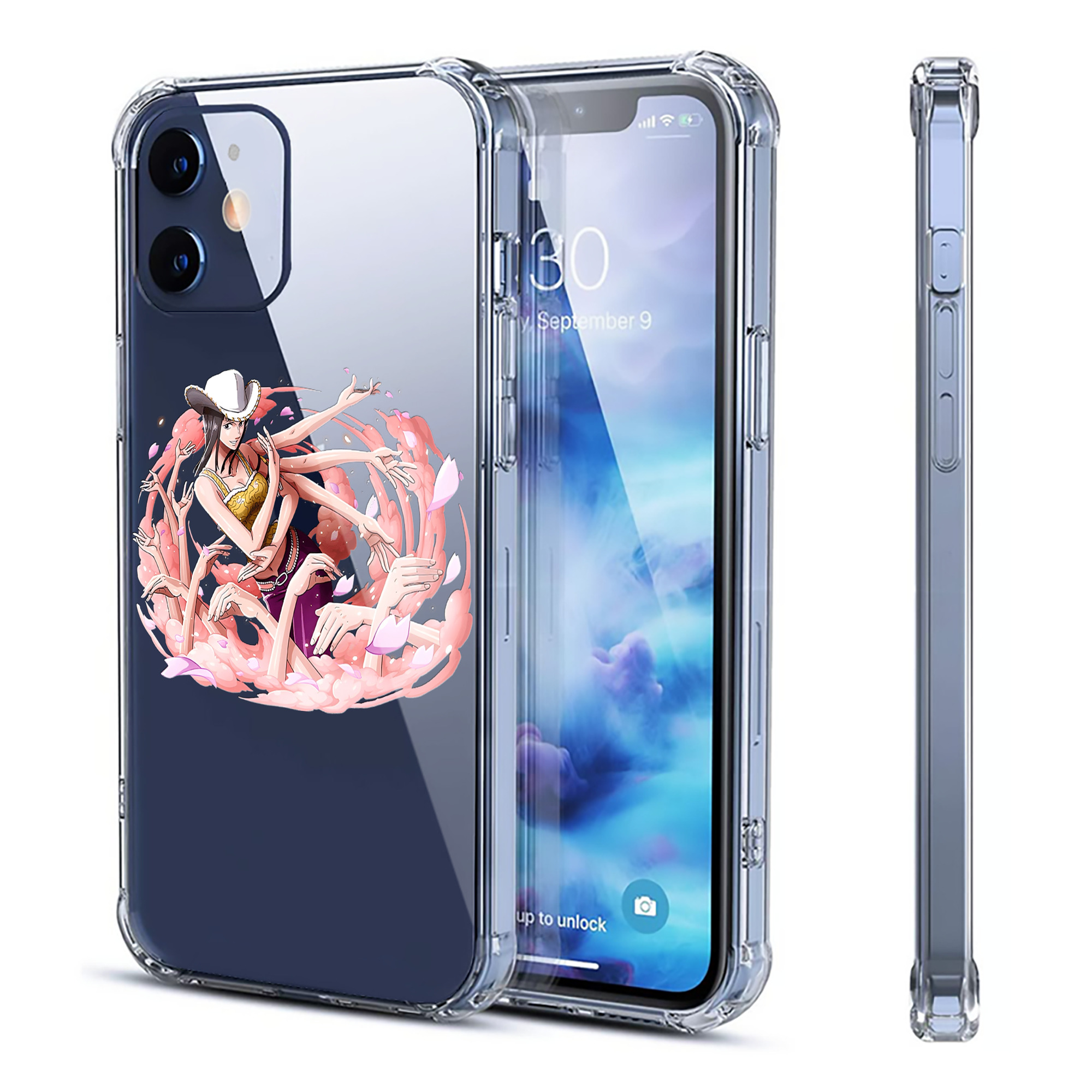 （画像用） ワンピース ニコ・ロビン ONE PIECE Nico Robin 【iPhone 12シリーズ対応】透明スマホケース（クリアソフトケース）